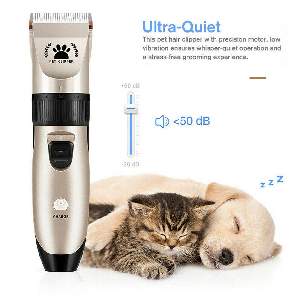 Electric Pet Dog Grooming Clippers Cordless Pet Hair Shaver Grooming Trimmer Kit