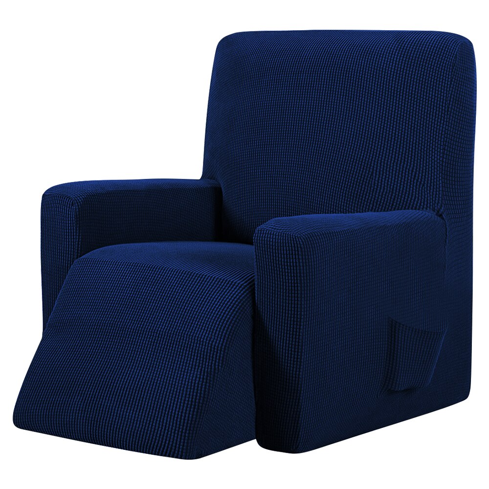 Waterdichte elastische relaxfauteuil hoes all-inclusieve massagebank hoes voor woonkamer slipcoers meubelbeschermer: Marine