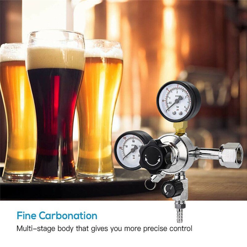 TTLIFE Beer CO2 Keg Regulator w/ Safety Pressure R... Grandado