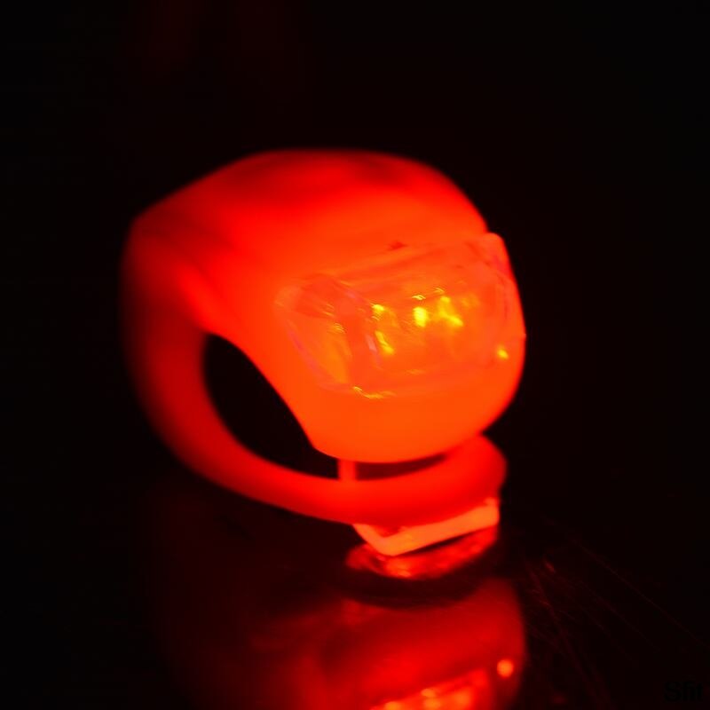 Stor mini led cykel lys silikone cykel lampe hoved baghjul flash lys vandtæt cykling advarsel baglygte lamper