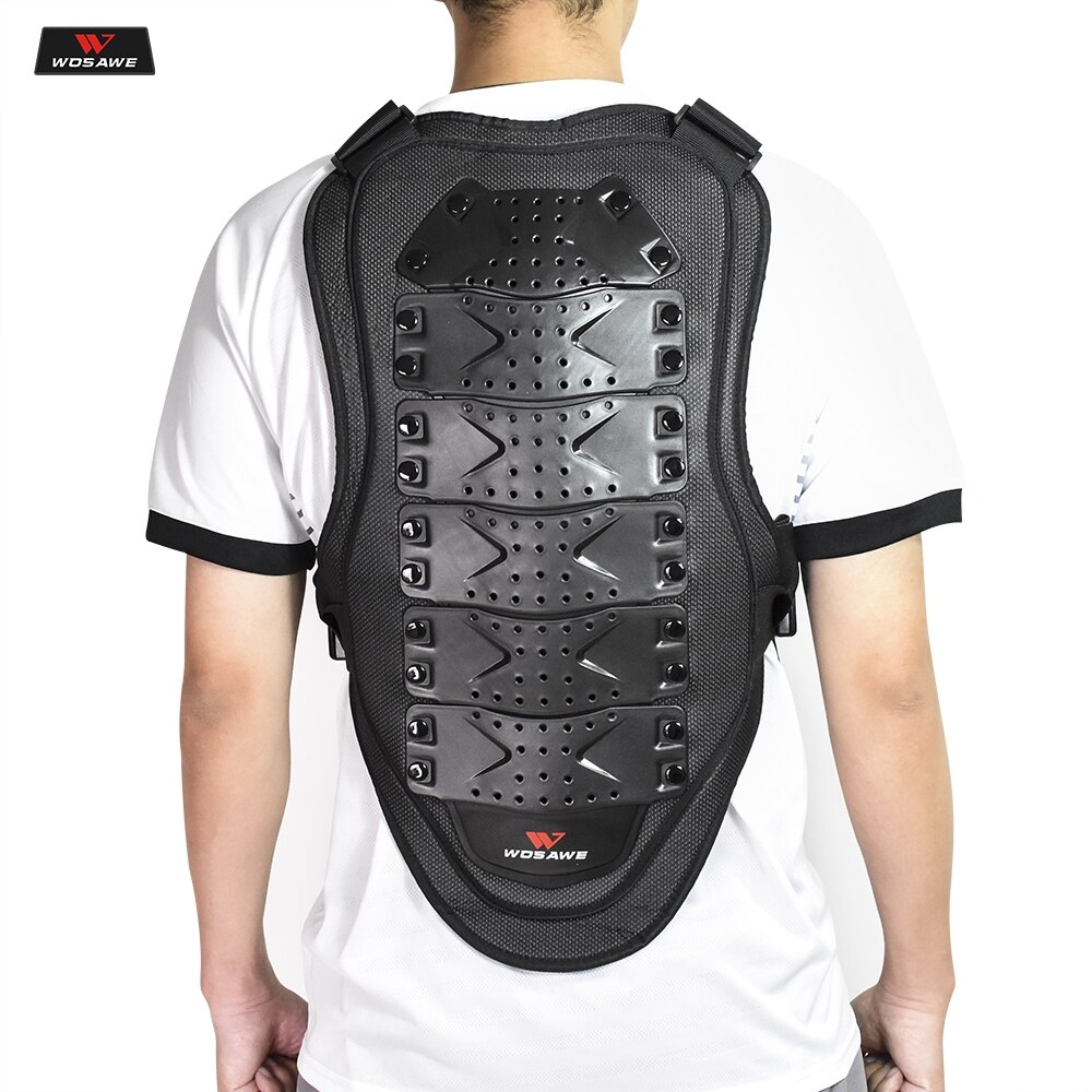 Wosawe motorcykel panservest beskyttelse colete riding cross bryst rygbeskytter panser motocross racervest beskyttelsesudstyr