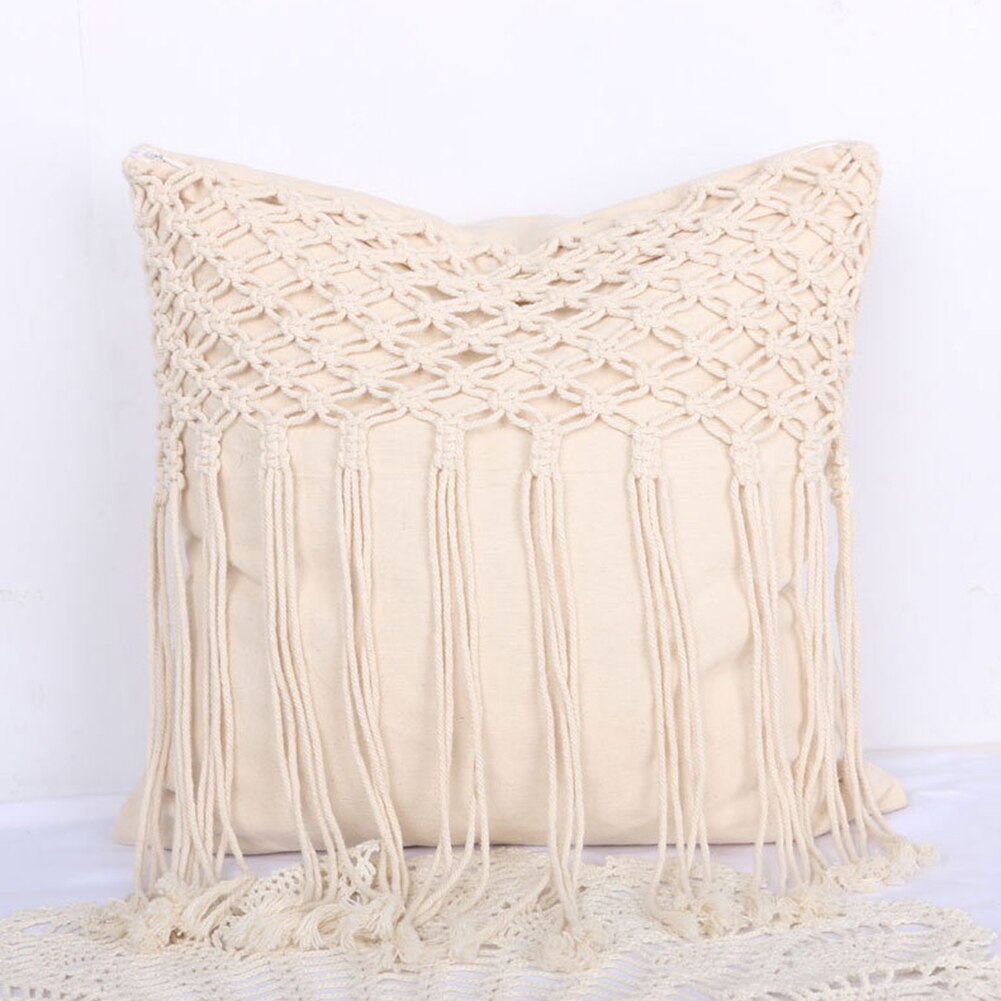 Boho stil handgjort kuddfodral plysch blå diamant med söt cirkel marockansk färgglada kuddfodral 45 x 45cm hem dekorativa: 5