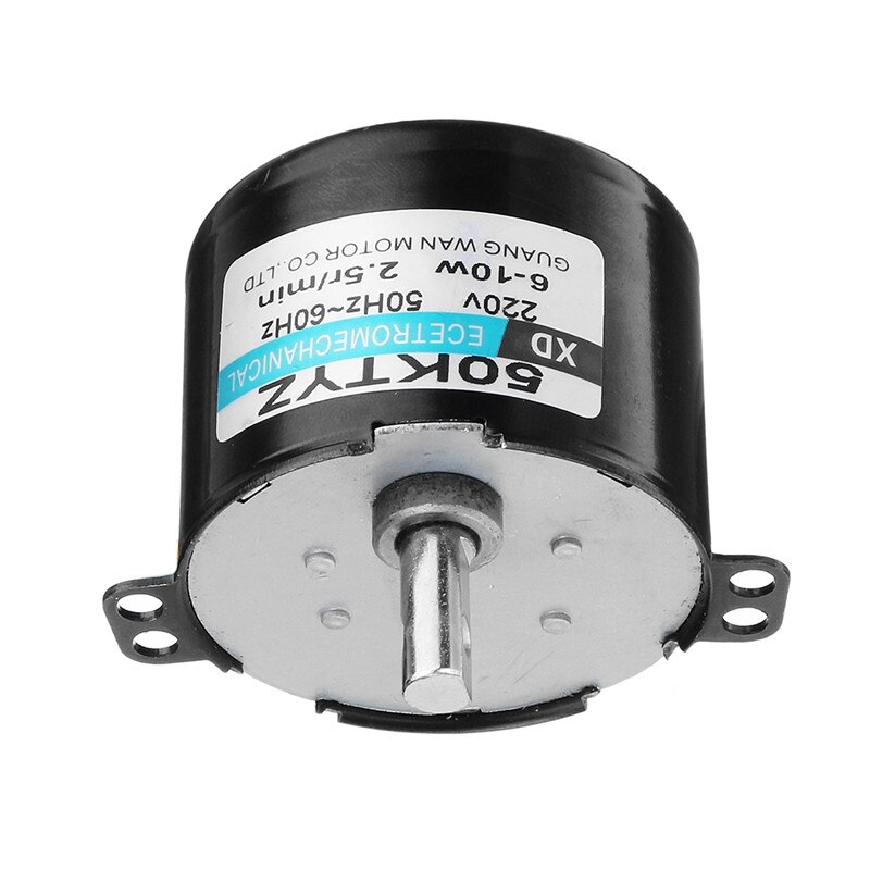 50 ktyz  ac220v 10w 0.5a 2.5r/  min permanent netto synkronmotor ac girreduksjonsmotor cw / ccw
