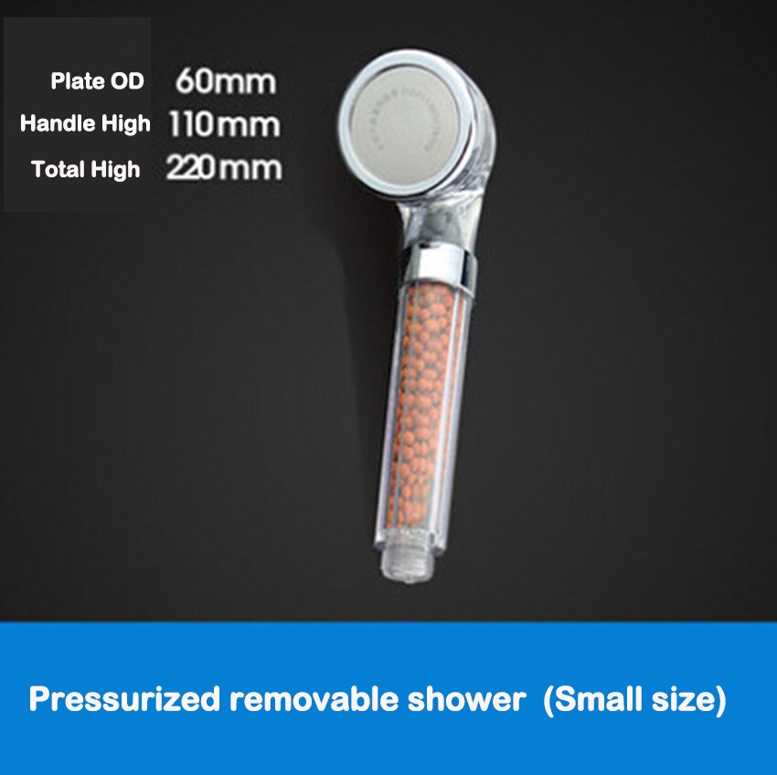 Ledfre Spa Negatieve Ionen Gezondheid Douche Waterbesparing Douche Regenval Hoofden Sproeier Filter Transparant Hand Douchekop LF86010: Small Size