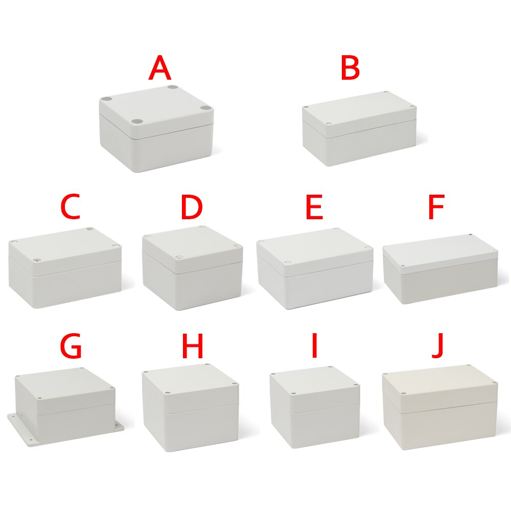 ABS Project Instrument Case Waterproof Plastic Enclosure Box Electronic Electrical Project Box Outdoor Junction Box Housing