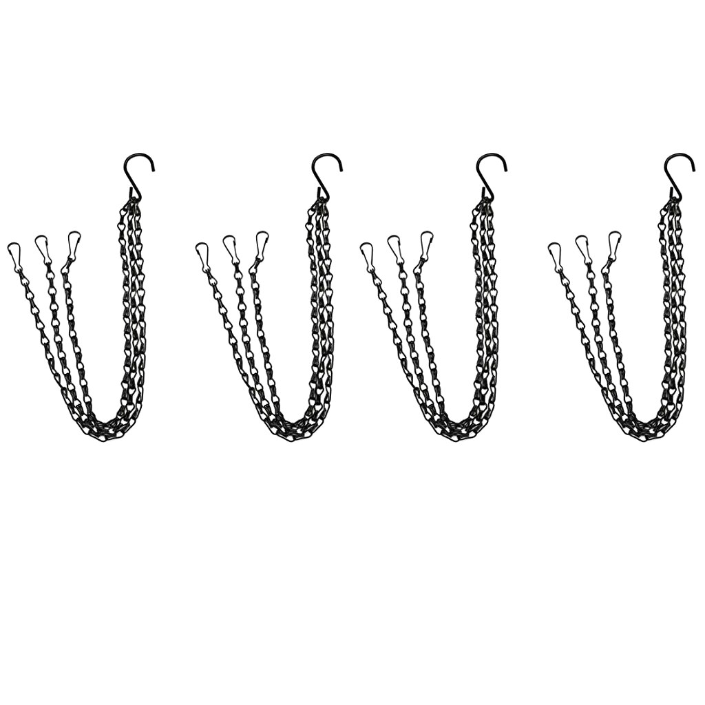 4pcs Metal Ceiling Hook Chain Extension For Hanging Plants / Chandeliers / Light