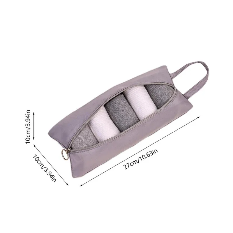 Organizador de ropa interior de viaje, bolsa de almacenamiento de ropa interior y calcetines multifuncional, bolsa organizadora de ropa para equipaje y mochila
