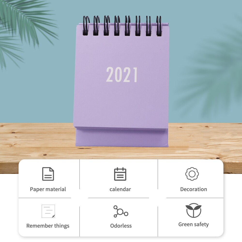 1Pc Kalender Effen Kleur Creatieve Desk Memo Schema Kalender Tafel Kalenders Voor Kantoor