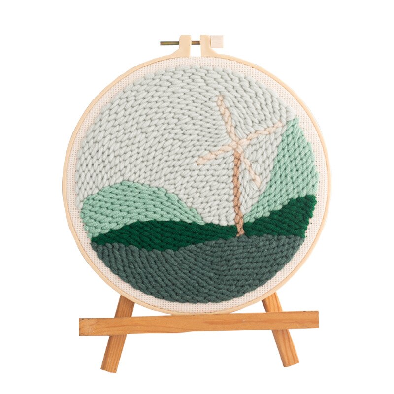 Fil de laine brodé à la main, matériel de bricolage, tricot, motif de dessin animé, créativité, couture faite à la main pour enfants, 1 pièce