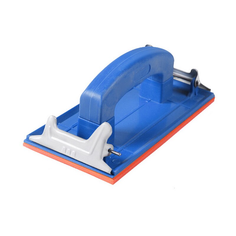 Sandpaper Holder Grinding Polish Tool Walls Woodworking Polishing Abrasive Tool Wall Sand Board Special Frame Sander Tool: Blue