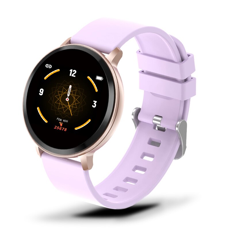 Smart Watch Women Waterproof Fitness Tracker Heart rate Blood Pressure Monitor Pedometer Sport Bracelet Smart wristband Fit bit: Pink