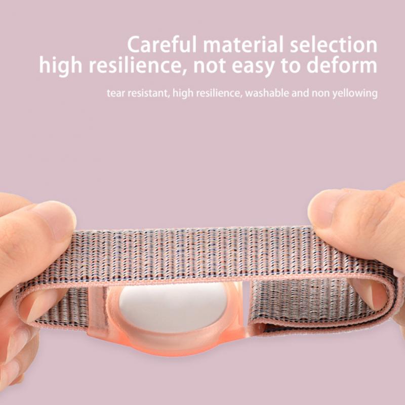 Dla Apple Airtag Nylon + TPU pasek dziecko dorosły GPS Finder kolorowe ochronne silikonowe etui do AirTag Case opaska na nadgarstek z trackerem