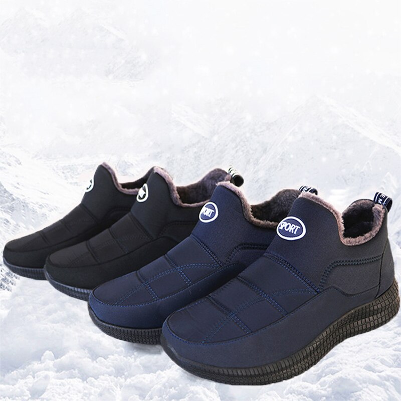 Cresfimix Mannen Casual Korte Winter Warme Schoenen Mannelijke Mode Marineblauw Comfort Zomer Bont Schoenen Botas Hombre C6387
