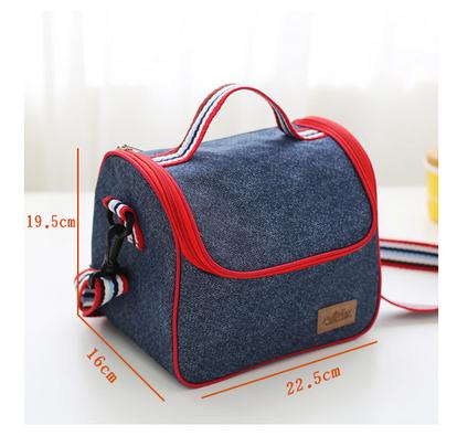 Sac à déjeuner isotherme en Denim pour femmes et hommes, nouvelle , Portable, sac de pique-nique pour aliments thermiques pour enfants