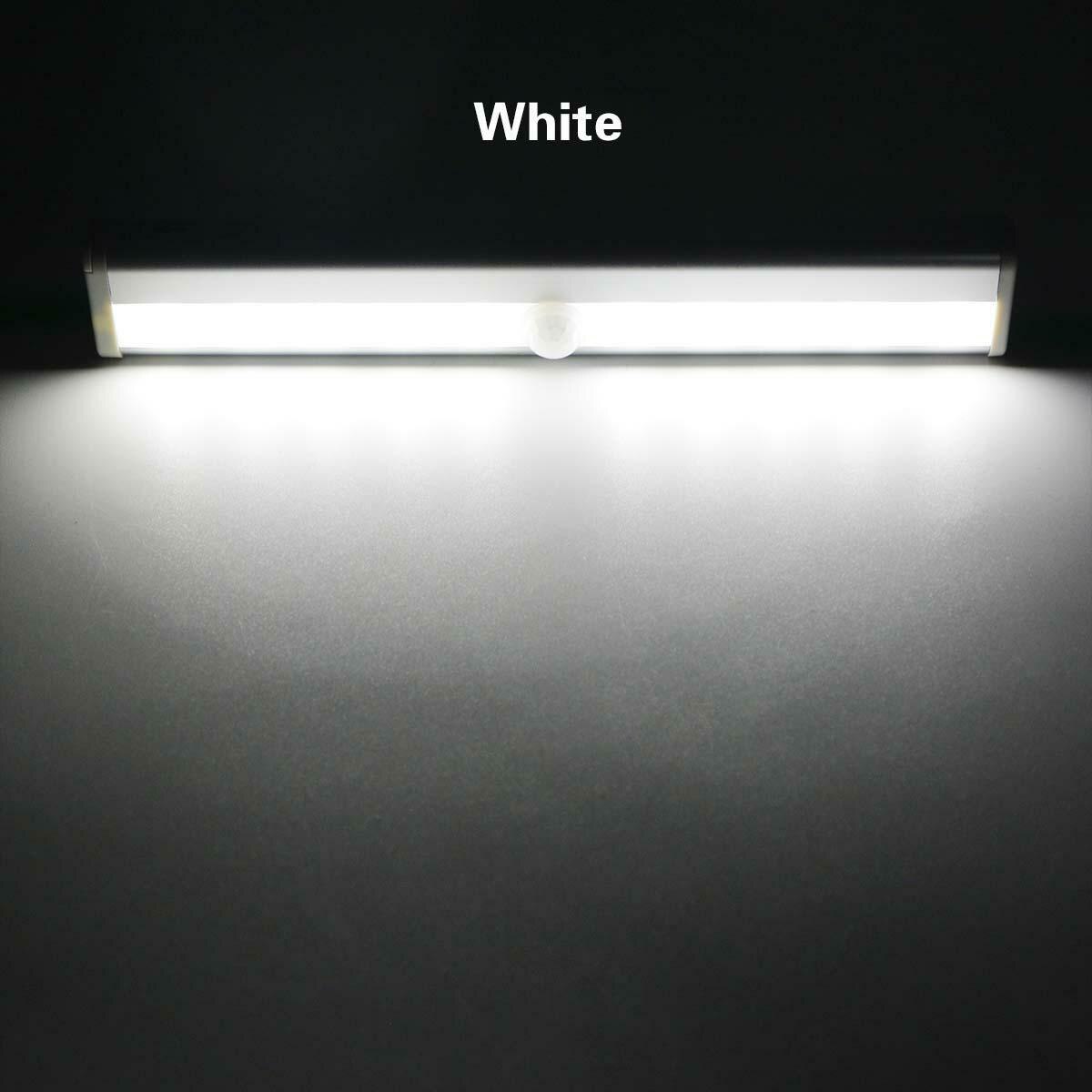Portable Smart Switch LED Makeup Vanity light Dressing Table lamp Wireless Motion Sensor Bathroom Mirror light Bedroom Decoratio: White / 190mm