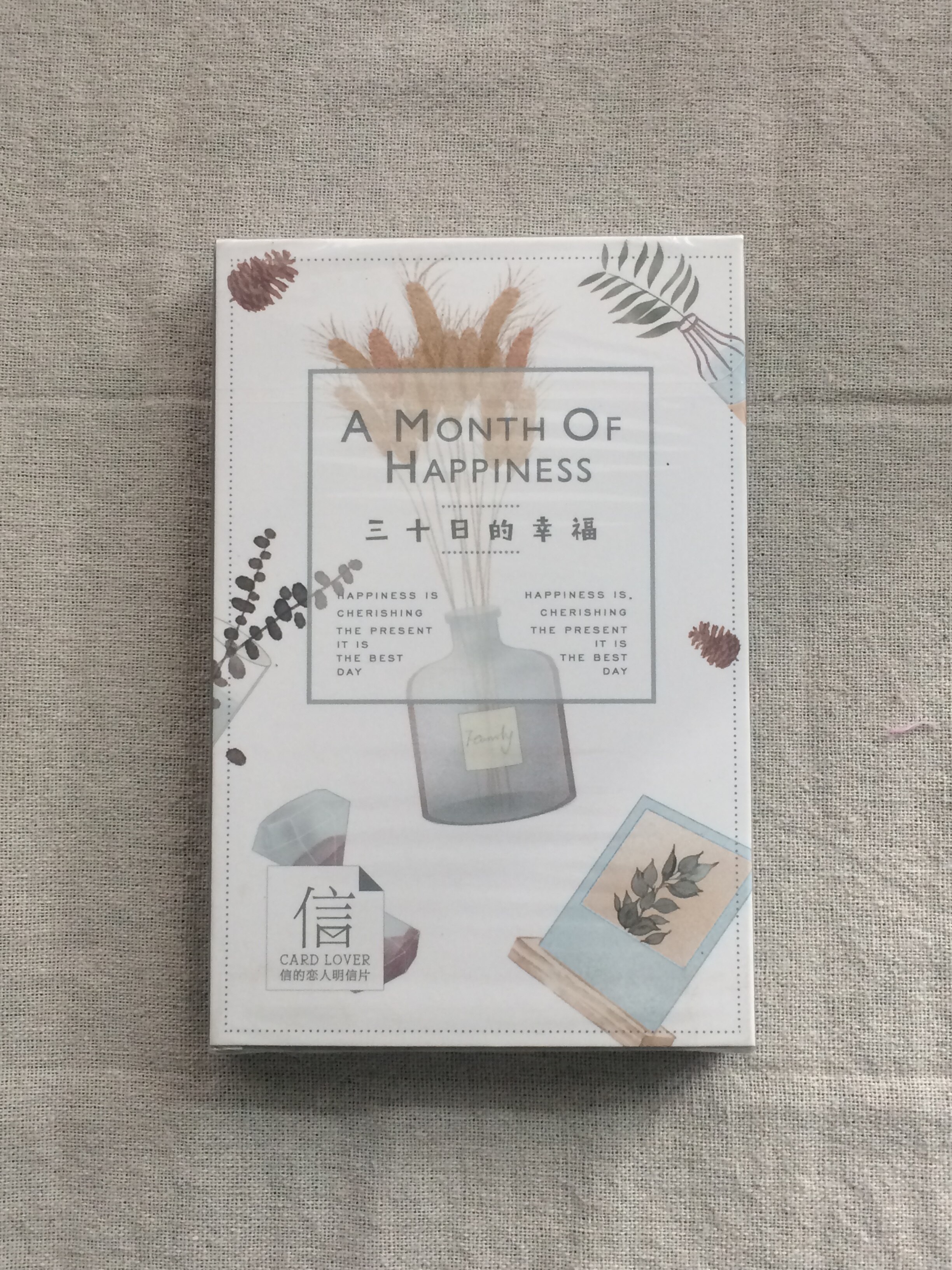 143mmx93mm month happy paper postcard