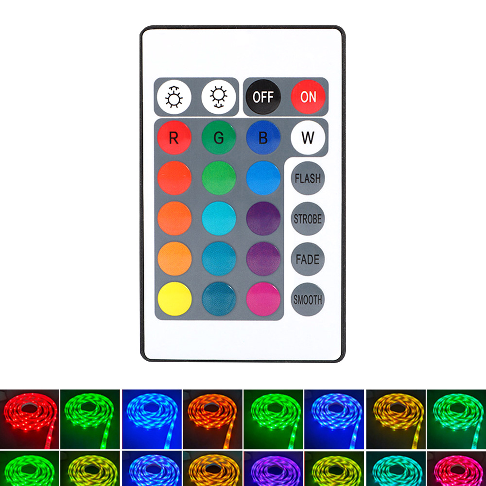 IR-Infrarot-Fernbedienung NUR für RGB-LED-Lampe der W28-Serie, 24-Tasten-IR-Extender-Beleuchtungssteuerung