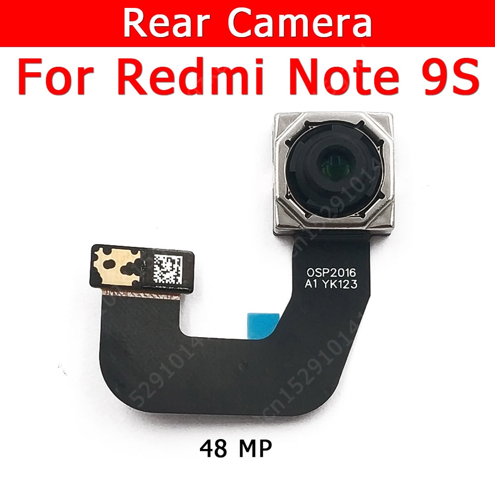 Originele Achteruitrijcamera Voor Xiaomi Redmi Note 9 S Note9s 9 S Back Belangrijkste Big Camera Module Flex Kabel Vervanging onderdelen