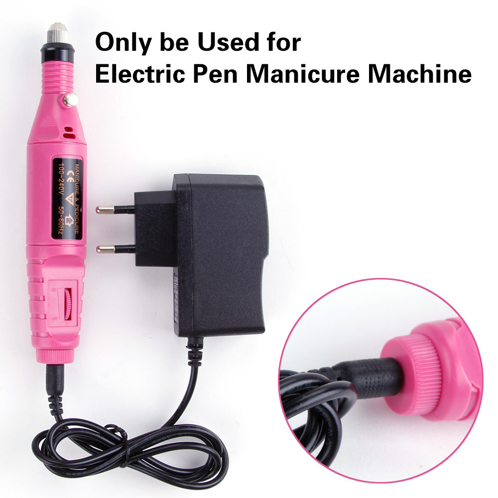 Electric Manicure Drill Machine Plug AU/UK/US/EU Plug for Electric Manicure Machine Pen Pedicure Nail File Nail Tools