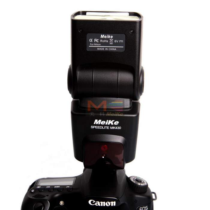 Meike MK-430 Flash TTL Speedlite para cámara Nikon DSLR D7100 D7000 D5100 D5300 D3100 D600 D750 D800 D3200 D5500 D90 D80