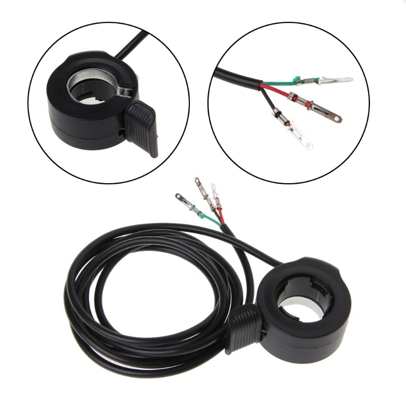 E-bike bicicleta eléctrica pulgar acelerador 24V 36V 48V dedo acelerador controlador de velocidad Throttles ciclismo piezas de bicicleta