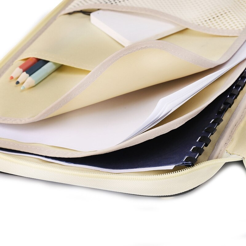 Carpeta multifunción A4 bolsa de almacenamiento portátil Tablet archivo producto impermeable Nylon almacenamiento bolsa archivo pluma de cuaderno ordenador