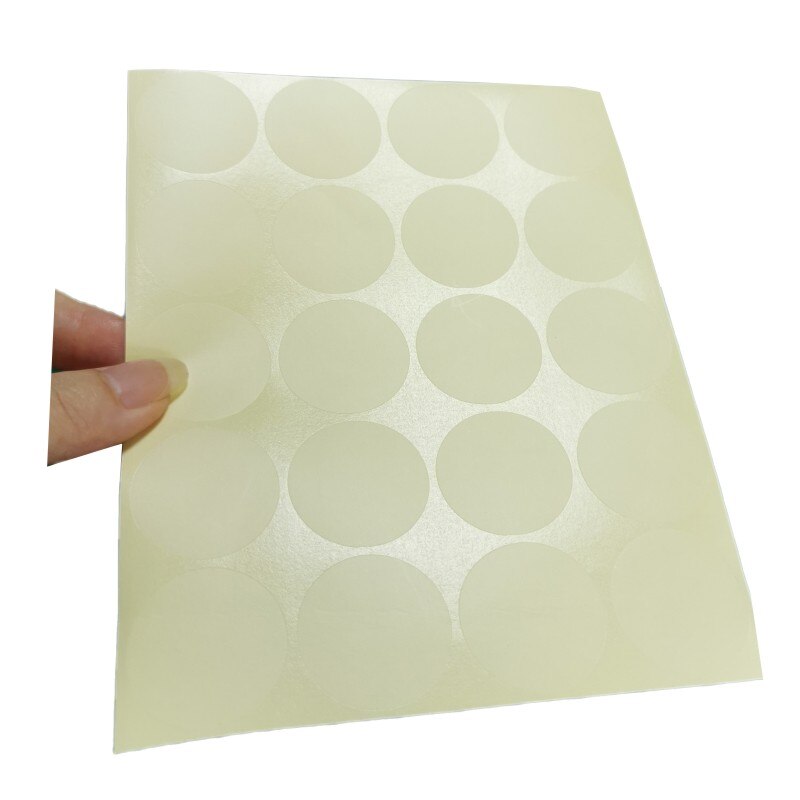 1600 round frosted translucent labels PET scrapbook label sealing sticker DIY self-adhesive sticker diameter 1cm/1.5cm/2.5c