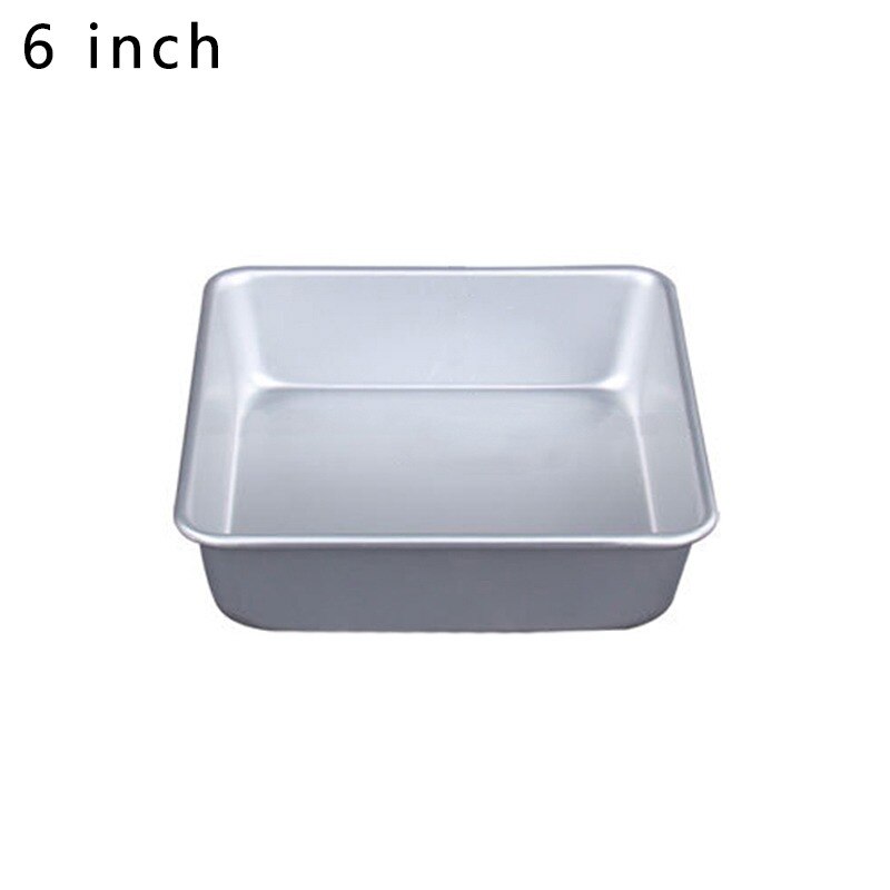Aluminiumslegering ikke-pinne brownie ostekake skål form brød brød panne bakekar retter kjøkken bakeverktøy: 165 x 50mm