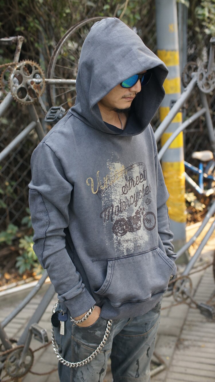 UglyBros-Sudadera con capucha de manga larga para hombre, ropa deportiva para motorista