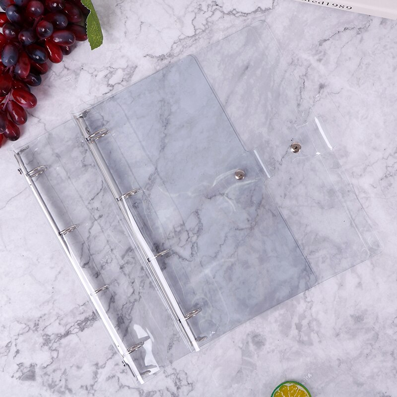 Transparent Color Plastic Clip File Folder A4 Notebook Loose School Office