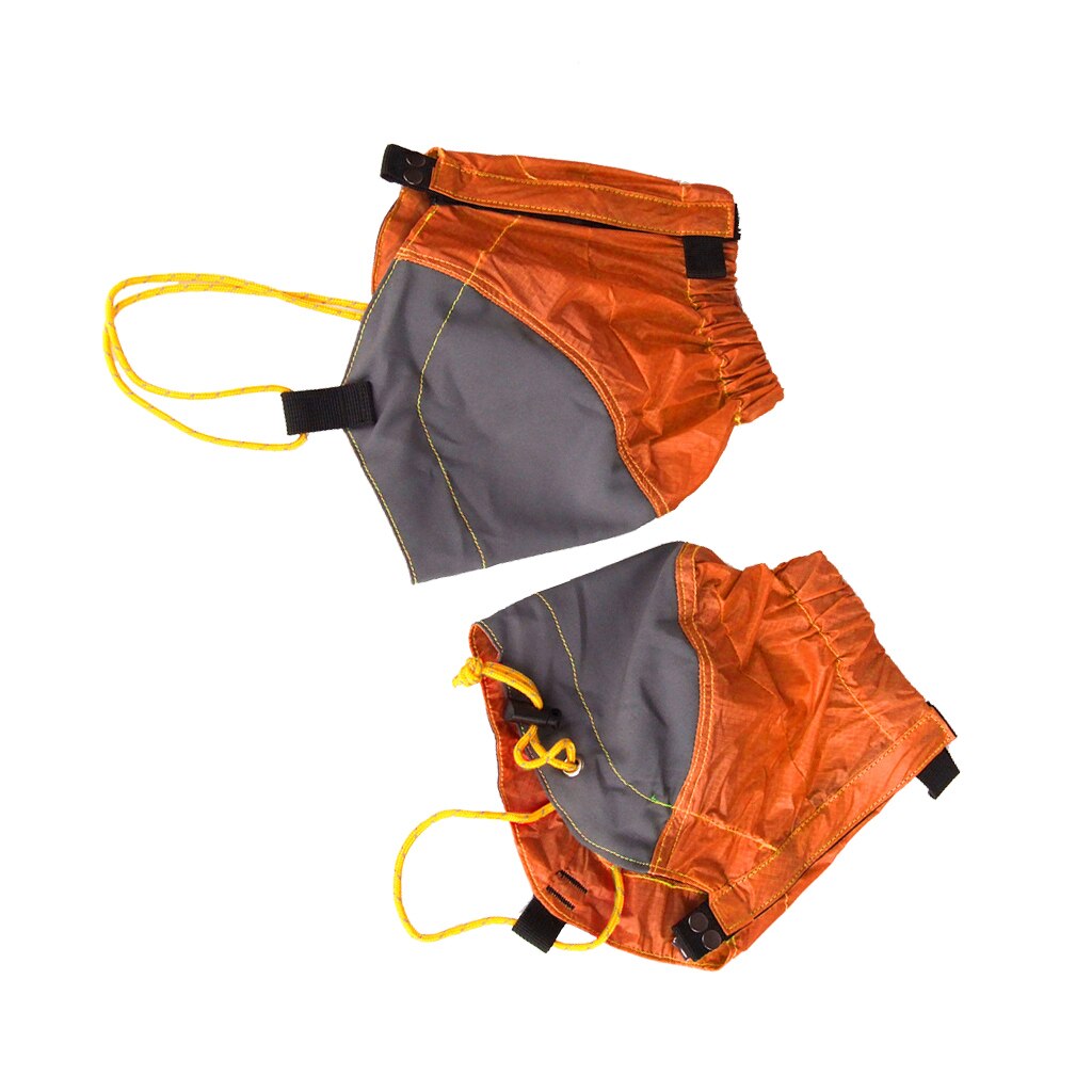 1 par de polainas para caminar y senderismo, ligeras, impermeables, de nailon, 4 colores: Naranja
