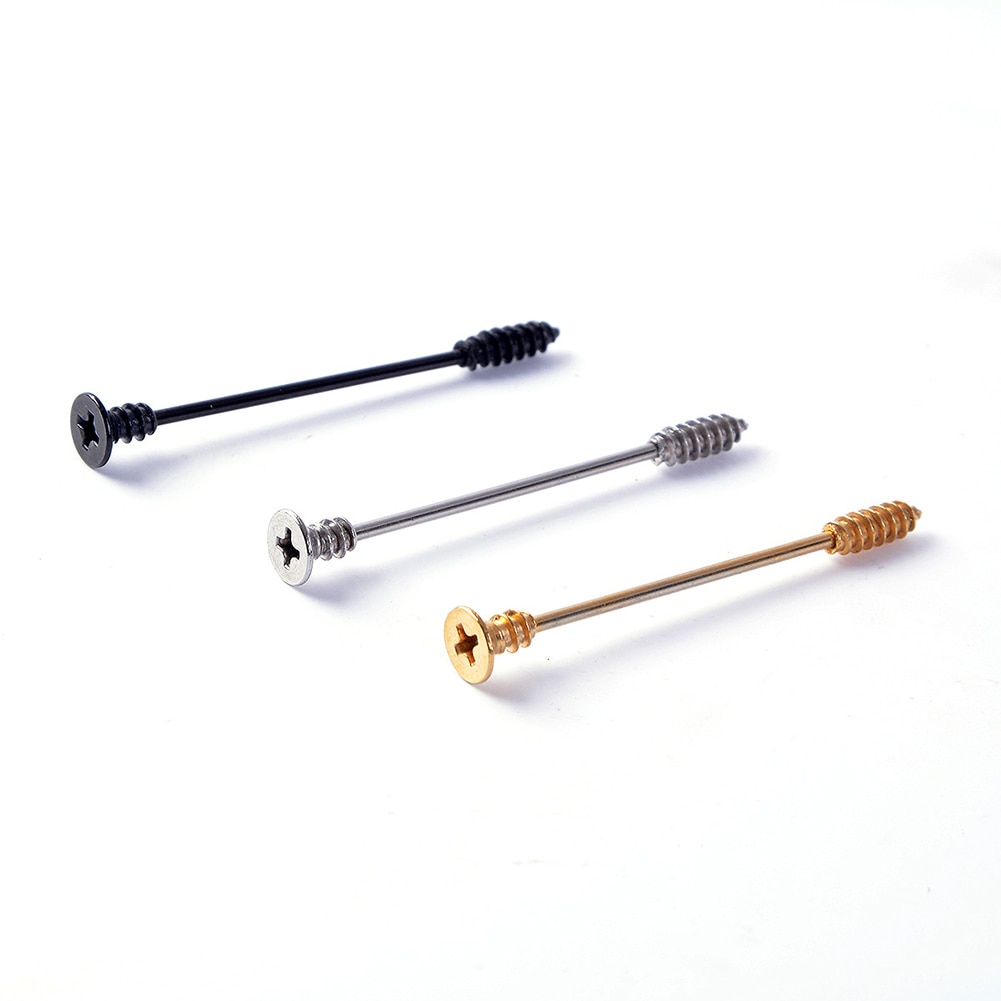 Серьги skrue industrielle stilladsbar øre brusk helix barbell piercing smykker