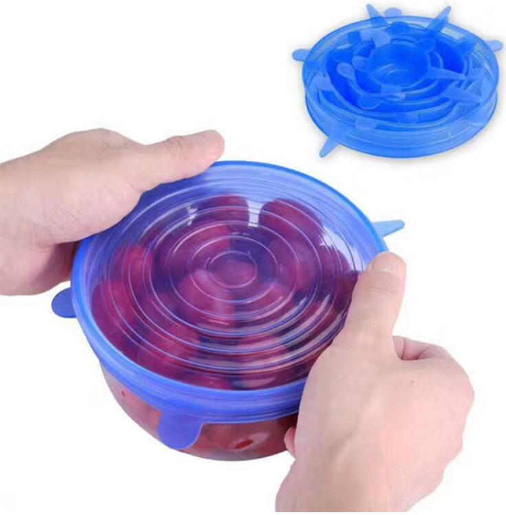 Couvercle extensible en Silicone, pour VIP BR: Bleu