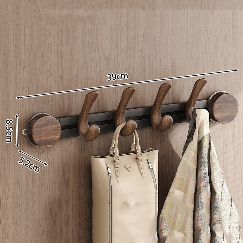 Dørbaghængere selvklæbende krog uden boring dørkroge æstetisk bøjle uden boring ophængningsorganizer boligtilbehør: Bronze