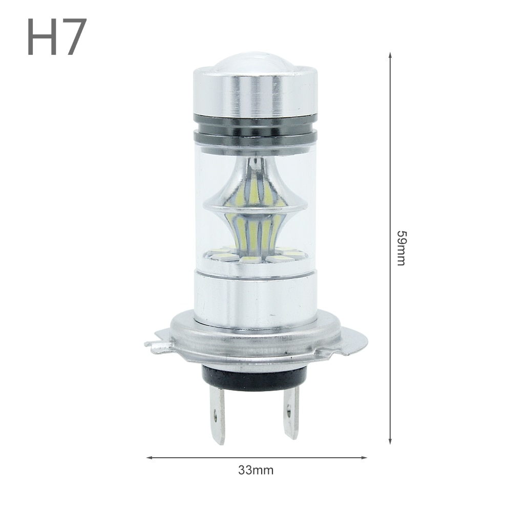 1Pc H7 Led Auto Mistlamp 12V 3030 20SMD 1156 BA15S P21W Auto Backup Reverse Lamp Drl Signaal lamp 6000K