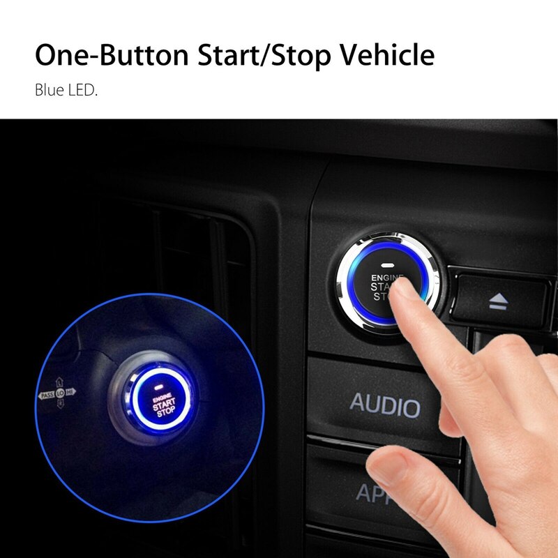 9Pcs Start Push Button Remote Starter Keyless Entry Auto Suv Alarmsysteem Motor