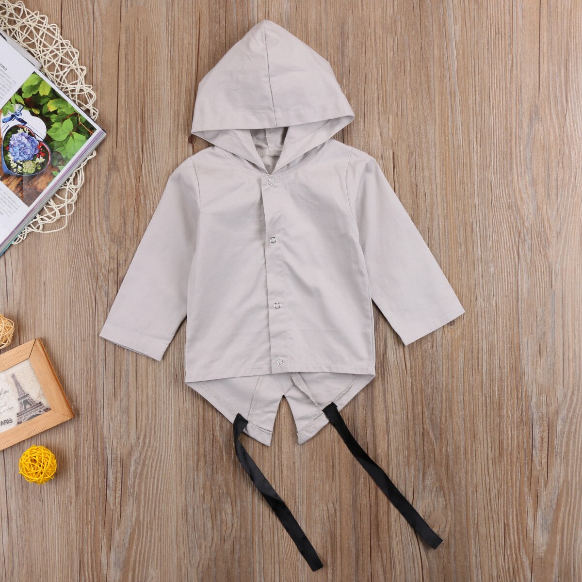 Newborn Baby Boys Clothes Long Sleeve Hooded Coat 100% Cotton Outerwear Jacket