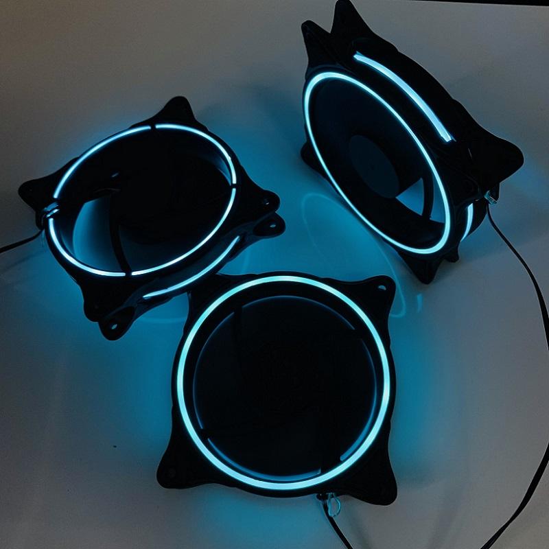 12cm Cooling Fan Three-aperture Silent Computer Chassis Fan for Games Accessories