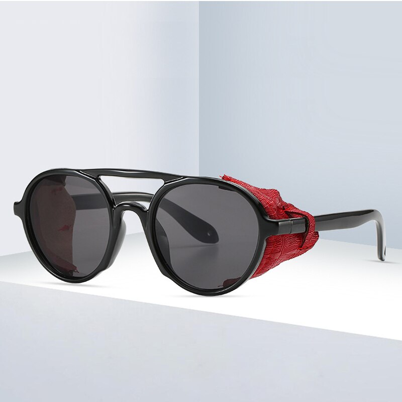 Gothic Round Hollow Steampunk Sunglasses Vintage Men Goggles Sunglass Steam Punk Women Sun Glasses Classical Twin-Beams Glasses