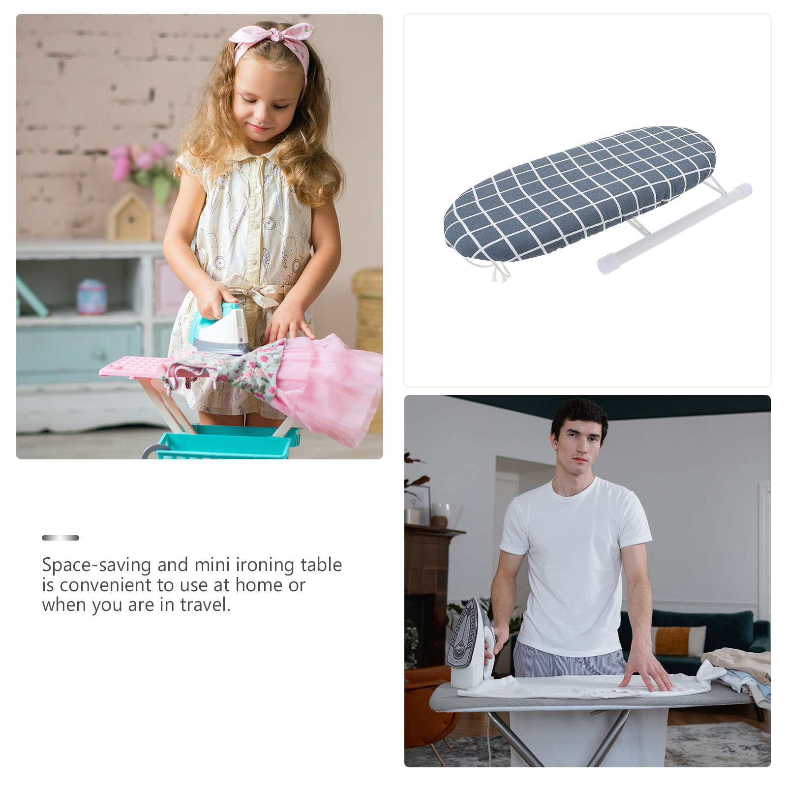 3 pcs Mini Ironing Board Ironing Sleeve Board Table Ironing Board