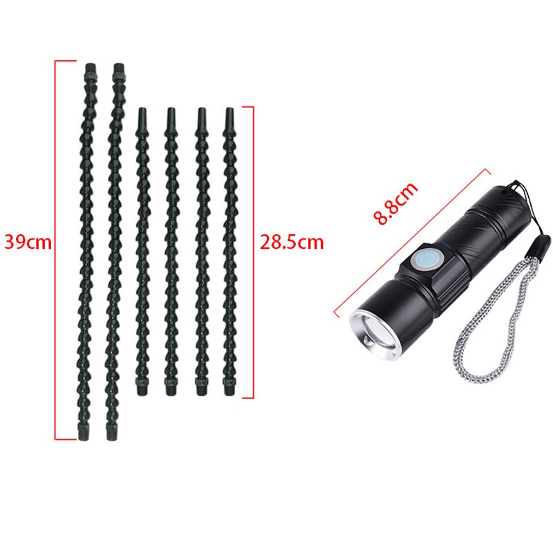 Soldering Helping Hands Third Hand Soldering PCB Holder Tool with USB Flashlight Magnifying Welding Station Tool for DIY RC Toys