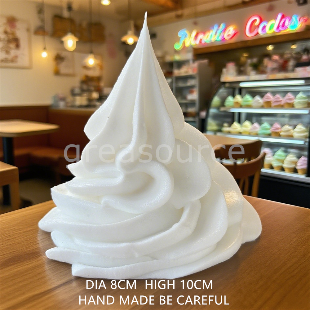 2.3 tum vit original smak mjölkglass populära gör-det-själv handgjorda leksaker lekfönster display provhuvud plastmodell gör-det-själv