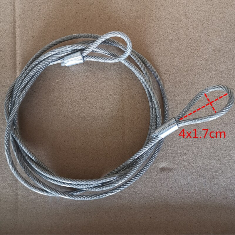 1.4M/1.8M/2M Replacement Home Gym Cable Multifunction Steel Wire Rope for Heavy Duty Weight Lift Pulley System Accessories