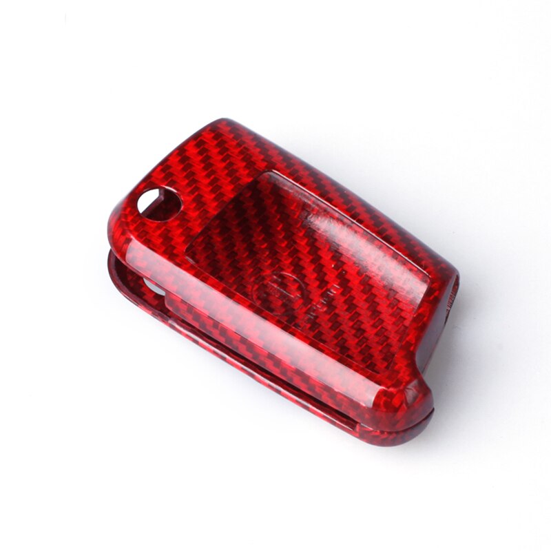 T-Carbon Carbon Fiber Car Key Cover Case Shell For Seat Leon Cupra ST Styling Car Accessories