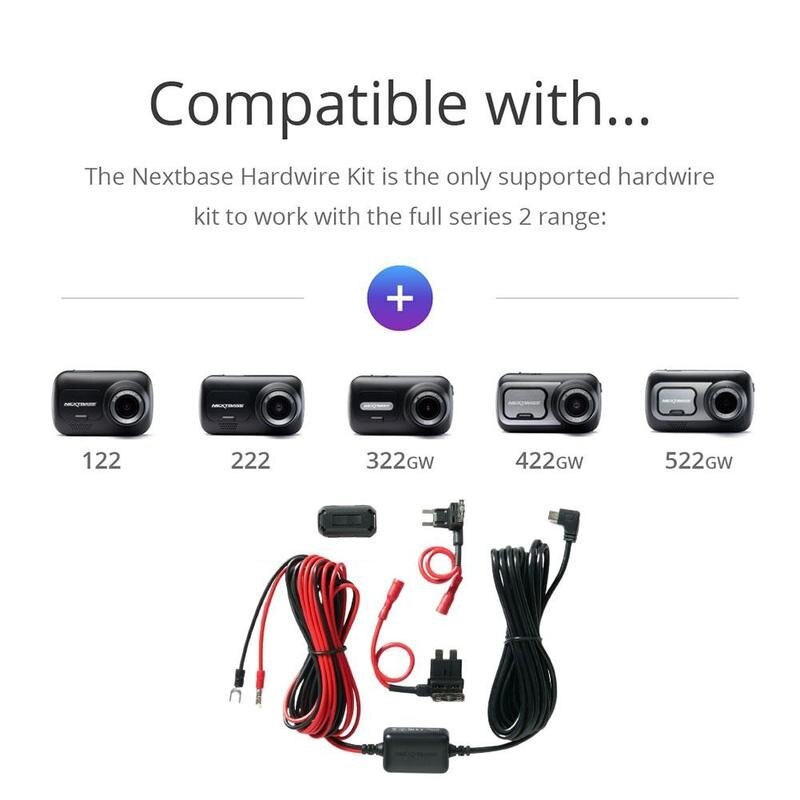 12v-24v to 5v 2.5A Mini Micro USB Car Dash Camera Charger Adapter Cam Hard Wire DVR Hardwire Kit 3.2M