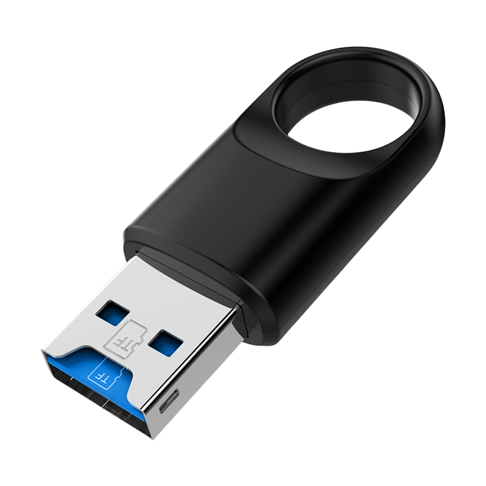 Lector de tarjetas de memoria USB 3.0 Adaptador de lector de tarjetas de memoria USB 3.0 de alta velocidad para TF SD PC Computadora portátil: Default Title