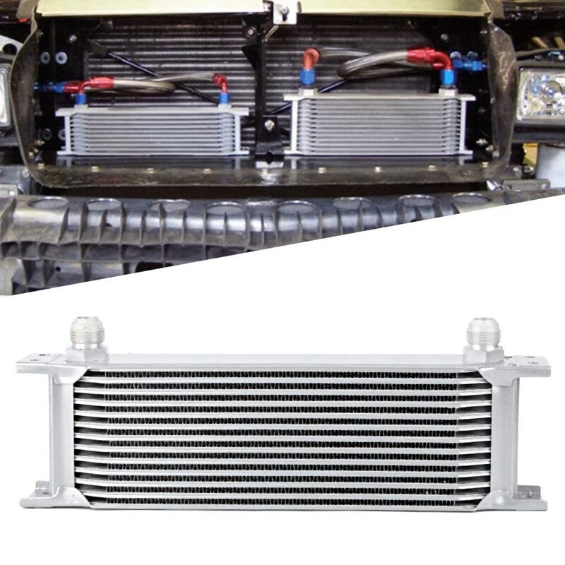 Radiador de aluminio de 13 filas, Enfriador de aceite de motor de coche de tipo británico, radiador de refrigeración de repuesto, enfriador Universal