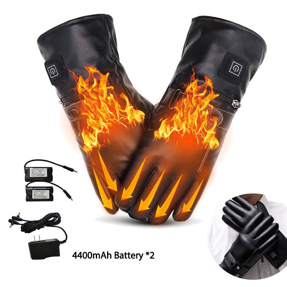 Guantes de calentamiento de carga USB eléctrico guantes calientes de invierno para hombres y mujeres para esquí al aire libre senderismo enchufes de EE. UU.