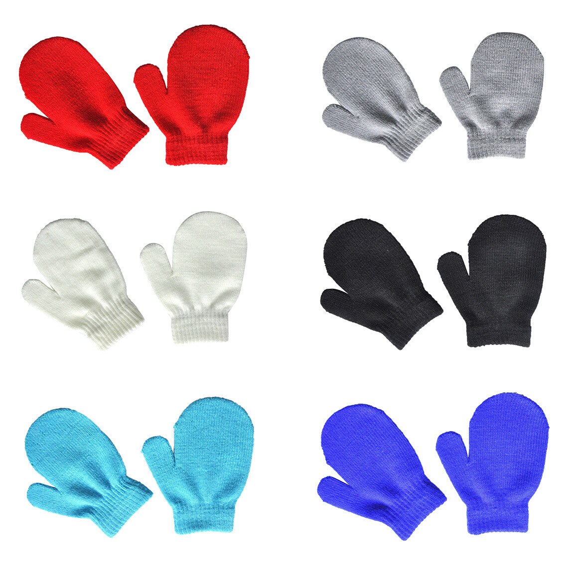 #30 6Paare Art Baby Handschuhe Nette stricken Fäustlinge Mädchen Jungen Winter Warme draussen Handschuhe Voll Finger Baby Jungen mädchen Fäustlinge: B