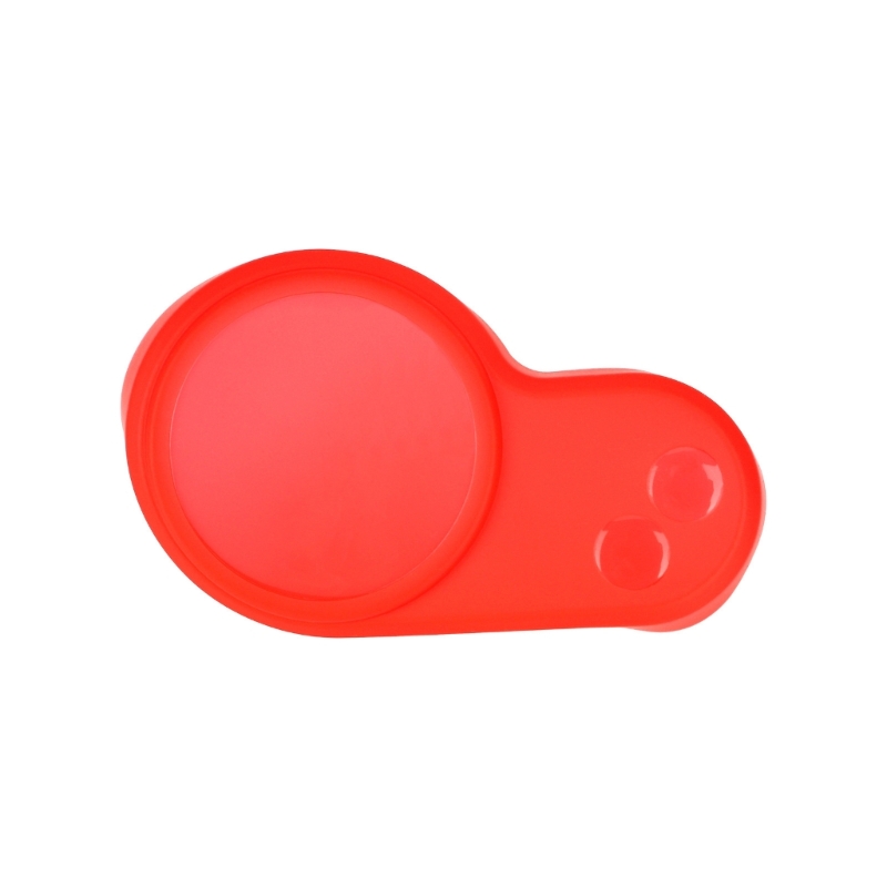 Cubierta de lluvia impermeable de silicona para Panel de Control de pantalla para Scooter Eléctrico, instrumento protector antiarañazos para Scooter: Rojo